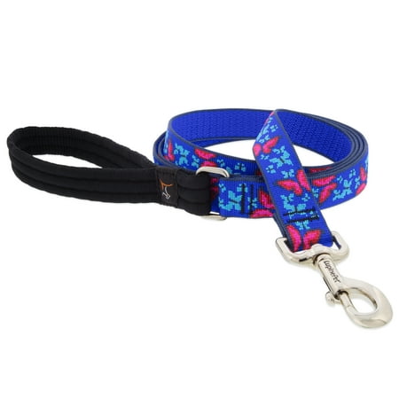 Lupine 1 In. x 6 Ft. Woven Pattern Social Butterfly Dog Leash 54059