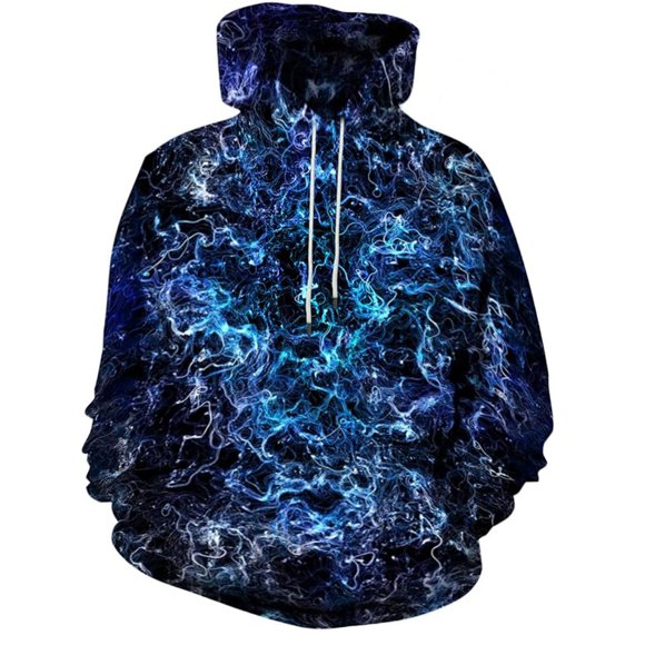 LUOGENLI Hoodies for Men Zip up Navy Blue Hooded Sweatshirt Comfortable Pullover with Front Pocket for Casual Wear Zipper Hoodies for Men Purple Size L