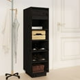 thumbnail image 3 of vidaXL Shoe Cabinet 5-Tier Hidden Shoe Organizer with Drawer Solid Wood Pine, 3 of 54