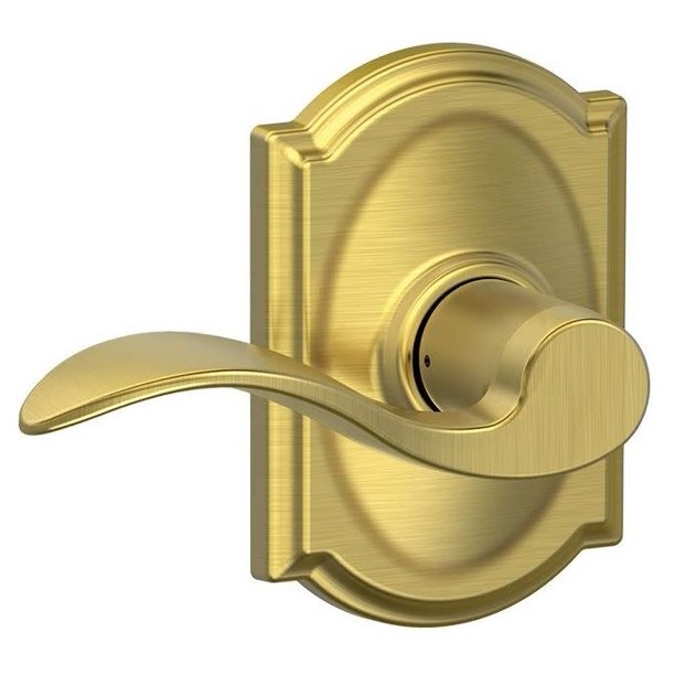 Schlage F10ACCCAM Accent Passage Door Lever Set