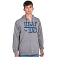 thumbnail image 5 of US Air Force USAF Dad Military Father Zip Hoodie Sweatshirt Men Brisco Brands L, 5 of 6
