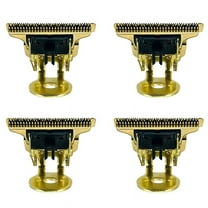 4X T-Shaped Hair Blade with Stand T9 Blade Trimmer Replacement Replacement Gold