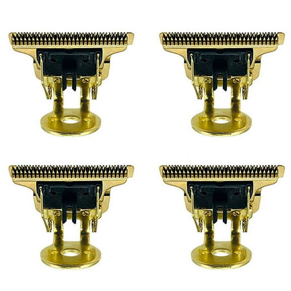 4X T-Shaped Hair Blade with Stand T9 Blade Trimmer Replacement Replacement Gold