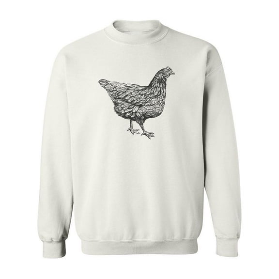 Chicken Sketch. Sweatshirt Men -Image by Shutterstock, Male 4X-Large