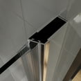 thumbnail image 5 of JimsMaison 32 to 33-3/8 in. W x 72 in. H Bi-Fold Semi-Frameless Shower Doors in Chrome Finish, 5 of 13