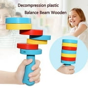 【JCXAGR】Kids Educational Toys Decompression plastic Balance Beam Wooden Balance Game Toy
