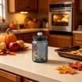thumbnail image 4 of Decorative Vintage Glass Storage Jar with Airtight Lid and Pumpkin Knob 6 Inch Canister for Fall Thanksgiving Table Centerpiece Kitchen Countertop Display, 4 of 6