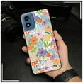 thumbnail image 4 of LYM-Phone Case For MOTO G Play 2024/4G/5G, Full wrap Cute Back Cover Shockproof Silicone Protective Dirt-resistant Phone Pouch Anti-dust Anti-knock Waterproof TPU Graffiti oil painting, 4 of 9
