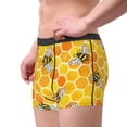 thumbnail image 3 of Wukai Honeycombs Print Men’s Underwear Breathable Boxer Briefs,&nbsp;Moisture Wicking & Breathable-Small, 3 of 7