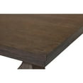 thumbnail image 2 of Walnut Wood 9pc Dining Set with Extendable Table and Gray Linen Chairs, 2 of 3