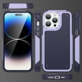 thumbnail image 6 of Allytechgroup Rugged Shockproof Case for Apple iPhone 16 Pro, Military Grade Protective Anti-Slip Bumper Drop Proof Dual Layers TPU PC Back Case Cover for iPhone 16 Pro, Lightpurple, 6 of 8
