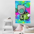 thumbnail image 5 of Invader Zim Gir Tapestry Luxury Wall Hanging Tapestries Decoration For Living Room Bedroom Dormitory Mural Blanket Wall Art Tapestry, 5 of 8