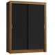 thumbnail image 1 of Ropero Closet Madesa Denver 2 Puertas Corredizas Marrón/Negro, 1 of 9