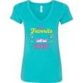 thumbnail image 3 of Inktastic My Favorite People Call Me Mimi with Flowers Women's V-Neck T-Shirt, 3 of 5
