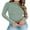 Green, variant on Women Long Sleeve Tight Fitted Top Double Lined Turtleneck Tops Winter Base Layer Underwear
