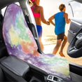 thumbnail image 4 of POLERO Terry Cloth Car Seat Cover Machine Washable, Compatible with Truck Seat Van, Bucket Seat Protector Fit for Sedan Vehicle Tie Dye Dandelion 1 Pack, 4 of 7
