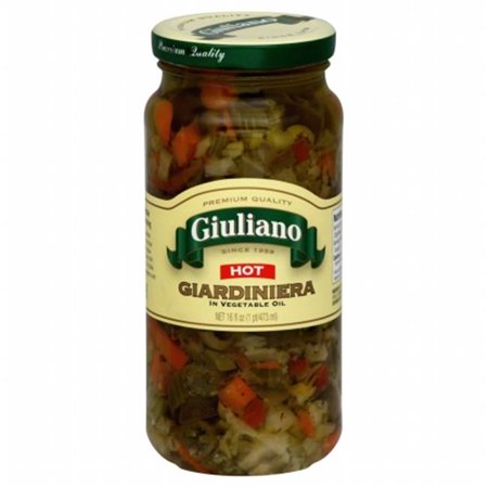 GIULIANO  GIULIANO GIARDINIERA HOT IN OIL - Pack of 6 - 16 OZ