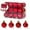 Red, variant on Dvruxg Mini Christmas Tree Ball Ornaments, 24 Pcs Shatterproof Satin Shiny and Glitter Bulb Christmas Ornaments(Silver)