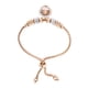 thumbnail image 4 of Pulsera de mujer Nikou acero inoxidable con diamantes de imitación ajustable árbol hueco oro rosa, 4 of 12