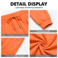 thumbnail image 7 of Resicozy Casual Joggers for Men Cotton Drawstring Elastic Waist Cargo Pants Lightweight Sweatpants with Pockets Saffron M, 7 of 7