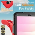 thumbnail image 4 of Funda para Samsung Galaxy Tab Tab S11 (11 pulgadas) 2025 SM-X730/SM-X736B, funda protectora a prueba de golpes para niños con soporte para lápices, correa de mano giratoria 360 y soporte, correa de, 4 of 9