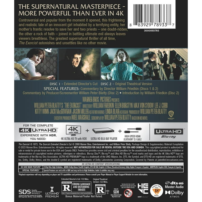 Warner Bros. The Exorcist (1973) 4K Ultra HD + Digital Copy