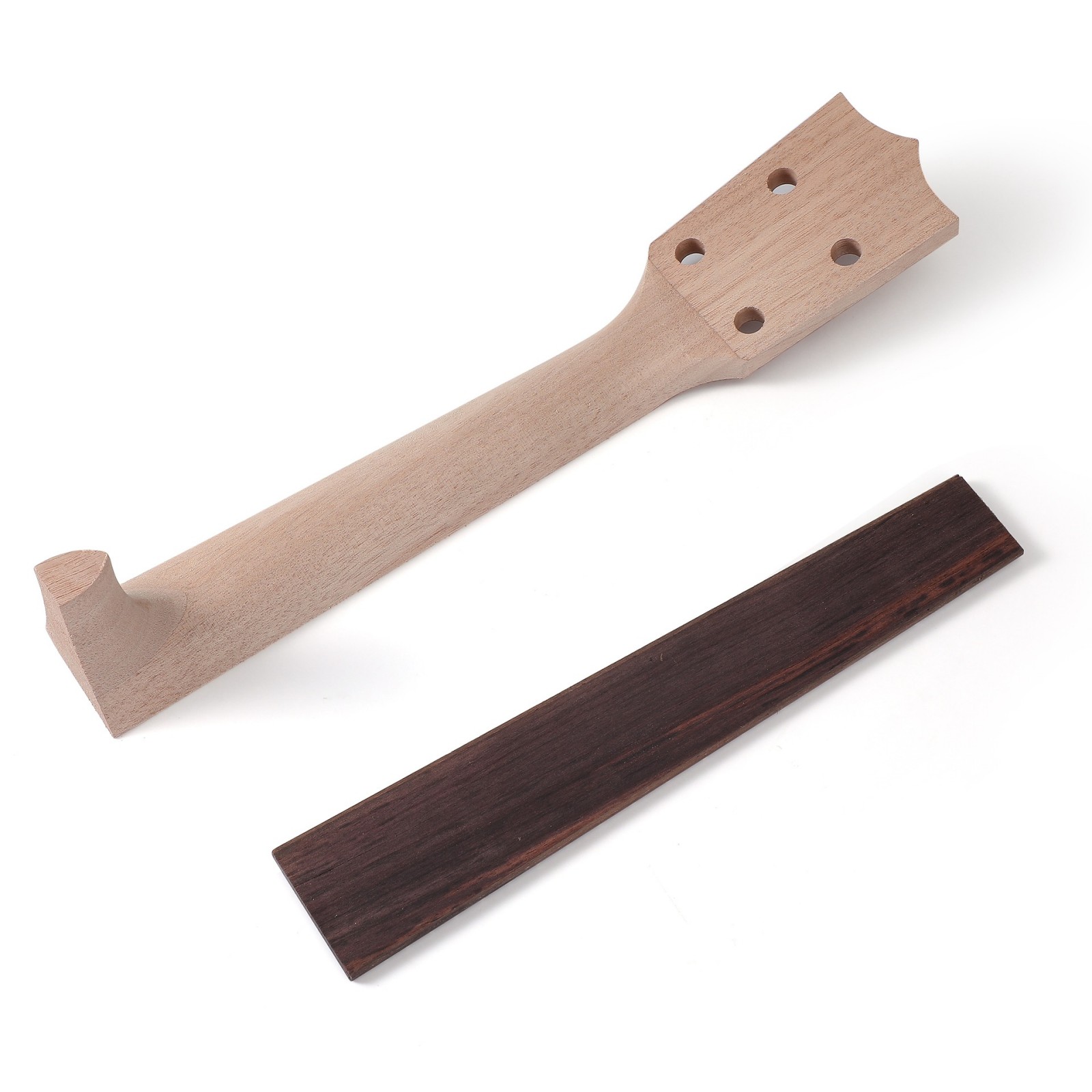 Ukulele Fretboard Replacement Luthier Tool Parts Ukulele Neck Fretboard Accessories Ukulele Fingerboard Neck Board Set