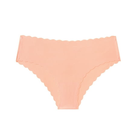 DondPO Womens Underwear European And American Women s Sexy Briefs Female Non Pants Female Ice Silk Buttocks Sexy Lady Seamless Underwear For Women Womens Sexy Underwear Orange L Clearance