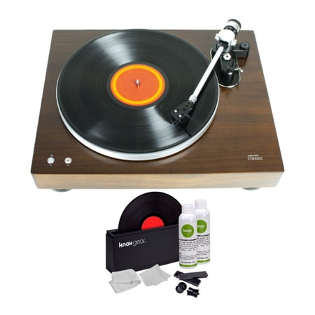 Music Hall Classic Turntable with Built-In Cartridge and Phono Amp Bundle