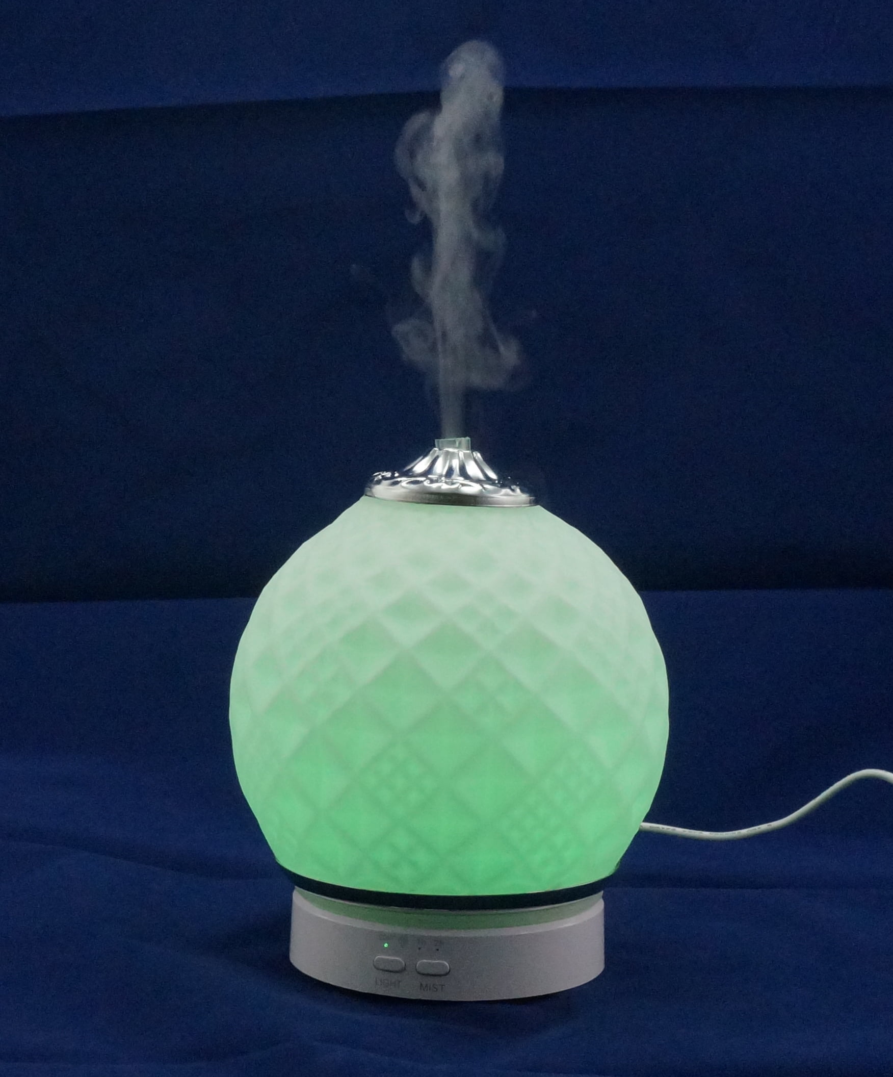 K-Cliffs Essential Oil Diffuser Ultrasonic , Stress Relaxing Humidifier 7 Colors Changing Adjustable Mist Mode Safe Waterless Auto Shut off Office Home Yoga Spa White