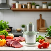 Electric Meat Grinder - 1000W Copper Motor, 24-Cup Capacity, 6L Large Capacity, Easy to Clean