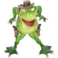 thumbnail image 3 of HAKIDZEL Resin Frog Decor 1Pack Cartoon Style Ideal for Pond Window Ledge 7.27x5.89x2.36in, 3 of 8