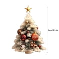 thumbnail image 3 of 5 adornos acrílicos colgantes para árbol de Navidad y coche | Adornos navideños para coronas de árbol y chimeneas | Decoración navideña multiusos para el hogar, el interior del coche, fiestas y, 3 of 4