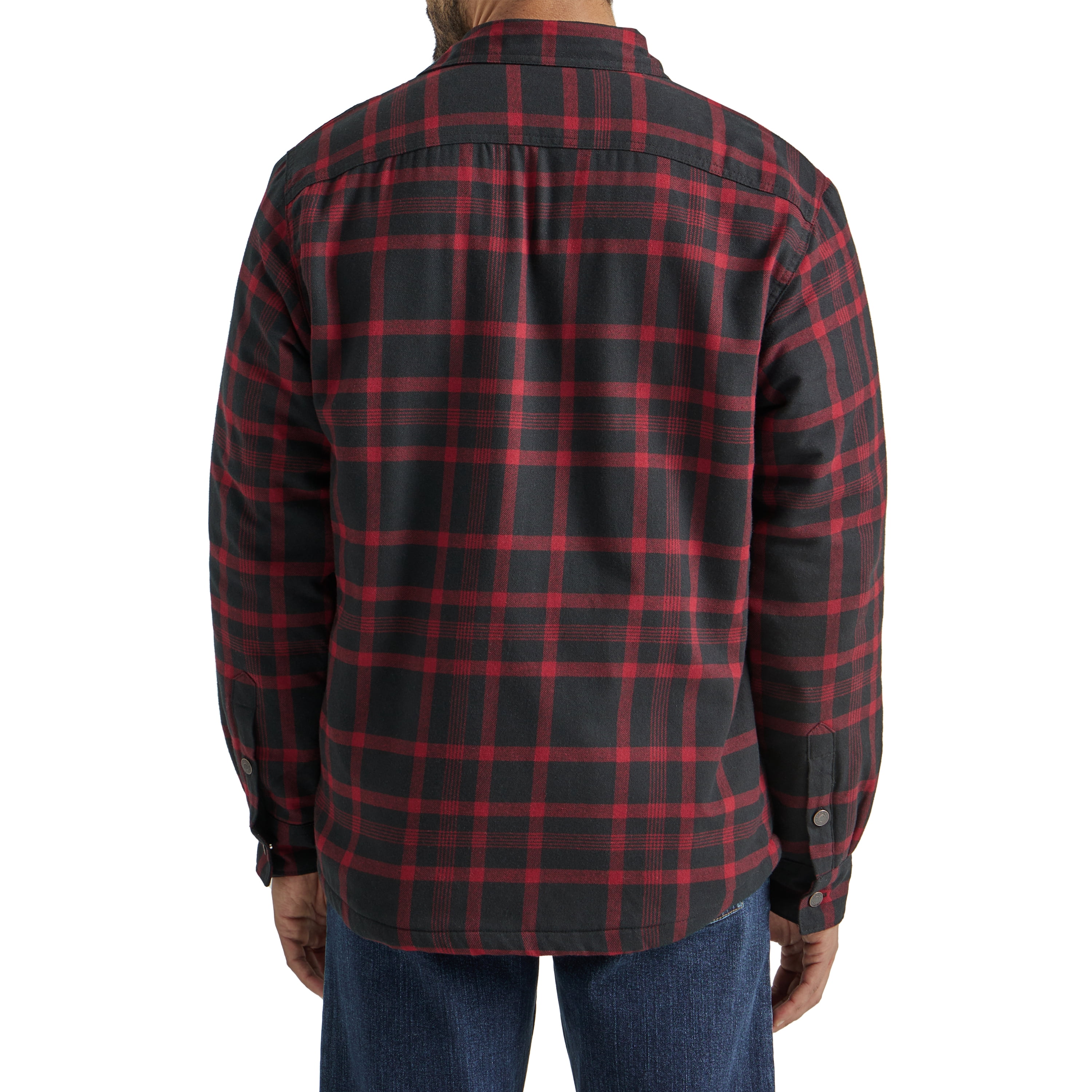 Wrangler® Men's and Big Men's Long Sleeve Sherpa Heavyweight Shirt Jacket (S-5XL)