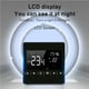 LCD Écran Tactile Thermostat Chauffage au Sol Électrique Contrôleur de Température Noir Contrôleur Écran LCD pour la Maison – image 4 sur 9