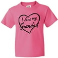 thumbnail image 3 of Inktastic I Love My Grandad in Black Chalk Heart Youth T-Shirt, 3 of 5