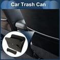 thumbnail image 2 of Unique Bargains Car Trash Can Trash Bag Durable Front Seat Back Row Faux Leather Trash Bin Brown 1 Set, 2 of 6