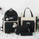 thumbnail image 4 of 4 Pcs Set Kawaii Backpack For Student School Bags For Teenager Girls Schoolbag Book Bags Pencil Case Women Travel Backpack Tote, 4 of 4