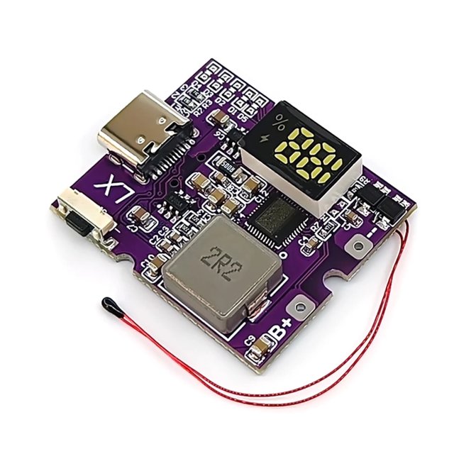 Banco de energía de 22,5 W, carga rápida bidireccional, módulo de potencia, placa de circuito, bricolaje, placa base, anidamiento, alta potencia, larga duración