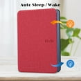 thumbnail image 5 of Slim Case for 6.8" Amazon Kindle Paperwhite 2021 11th Generation, Auto Sleep Wake Lightweight Thin Protective Shockproof Case Cover for Kindle Paperwhite 2021 11th Gen, Red, 5 of 5