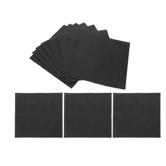 WHAMVOX Black Disposable Paper Napkins for Party 25pcs Lunch Dinner Napkins 15 74 Inches Square