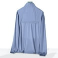 thumbnail image 5 of HaiMao Men Full Zip Sun Protection Jacket Long Sleeve Lightweight Breathable UV Shirts Blue L(L), 5 of 6