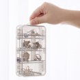 thumbnail image 3 of Coofit Craft Keeper 10 Compartments Dual Layer Embellishment Organizer Jewelry Box, 3 of 10