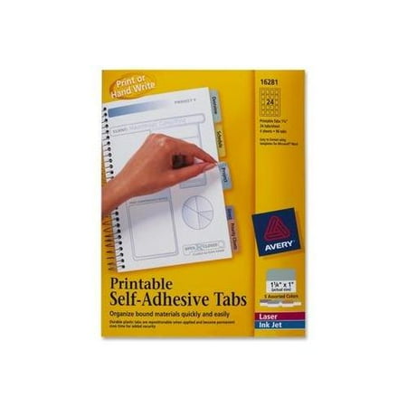 Avery Printable Self-Adhesive Tab AVE16281 - Walmart.com