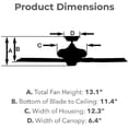 thumbnail image 6 of Luminance Kathy Ireland Home Crown Select Eco 72" Span Ceiling Fan Barbeque Black CF4502BQ-B79BK  DC Eco Motor , Wall Control, 6 of 6
