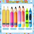 thumbnail image 2 of Juego de globos inflables con lápiz y crayón, 8 piezas, para fiestas escolares, 2 of 8