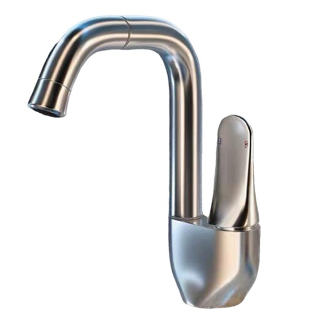 1pcs Gray Bathroom Kitchen Brass Water Faucet Classic 360° Spin Hot And Cold Tap New Arrival Basin Faucet