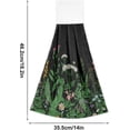 thumbnail image 3 of SKYSONIC Wild Flowers Hanging Tie Towels 2 Pieces, Absorbent Hand Towels Tea Bar Dish Dry Towels for Kitchen Bathroom Home Decor,14" x18.2", 3 of 7