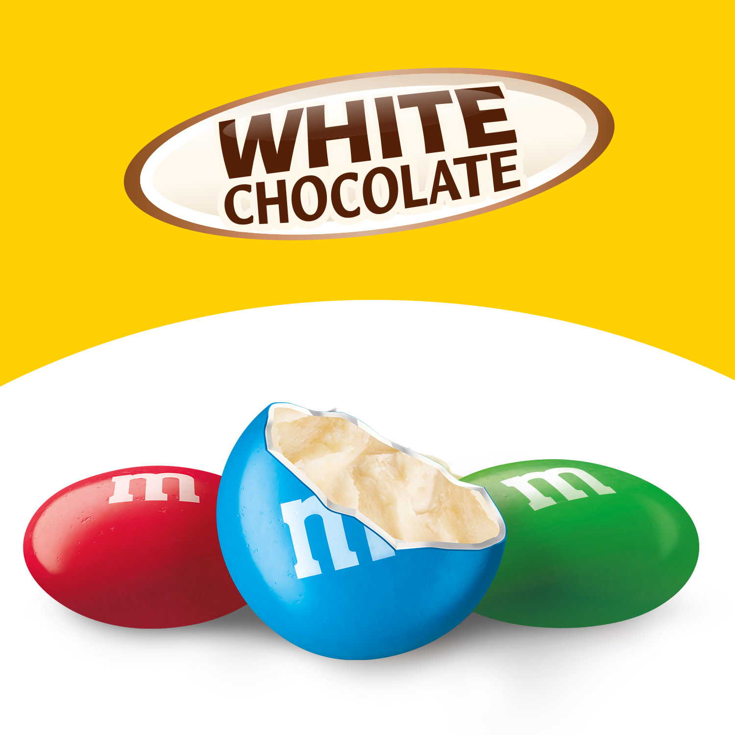 M&M's White Chocolate Candy, Share Size - 2.47 oz Bag