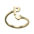 thumbnail image 4 of Fashion 26 English Letter Opening Rings Stainless Steel Girls Love Retro Jewelry, 4 of 9